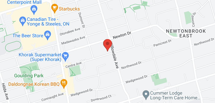 map of 68 CENTRE AVE